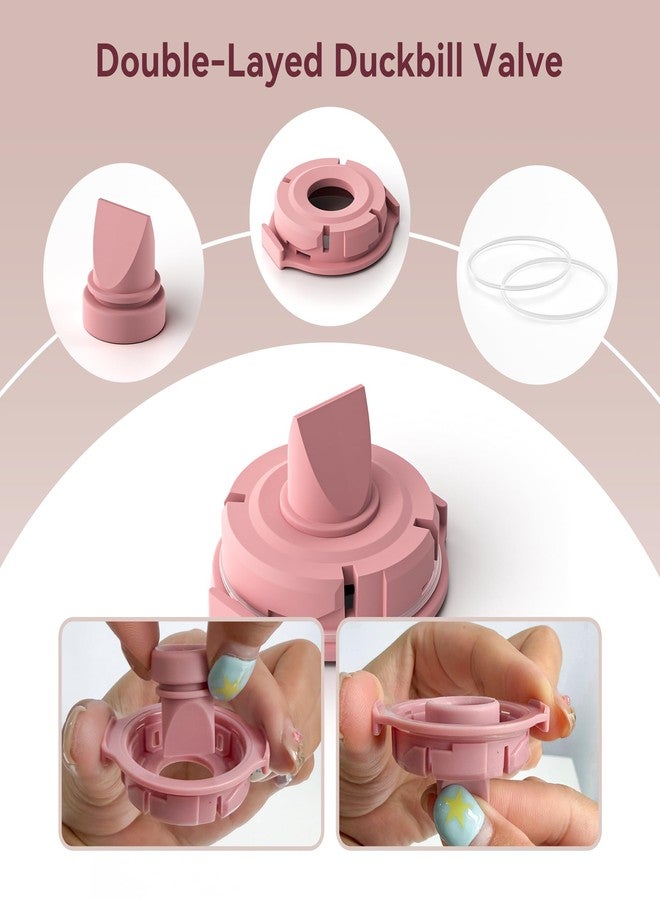 TOVVILD Replacement Pump Parts Compatible with Momcozy M9 Pump Parts Include 2PCS Duckbill Valves & 2PCS Diaphragms for momcozy m9 Replacement Parts (4PCS) - Image 3